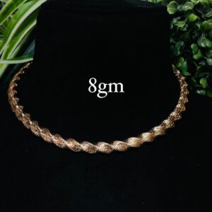 Bold Textured Gold Necklace