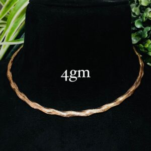 Minimal Wave Gold Necklace