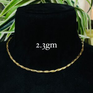 Elegant Twisted Gold Chain