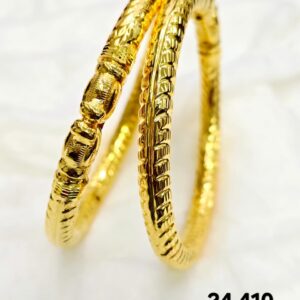 Traditional Engraved Gold Bangles