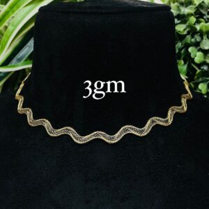 Wavy Mesh Gold Chain