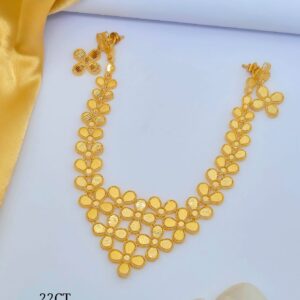 Gold Floral Necklace – 19.530 gm