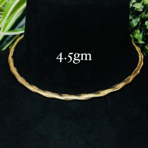 Textured Wave Gold Chain