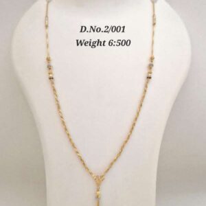 Gold Designer Pendant Chain – 6.500 gm