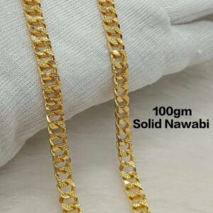 Gold Solid Nawabi Chain – 100 gm