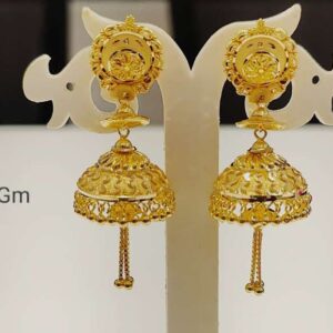Gold Traditional Jhumka Earrings – 12 gm