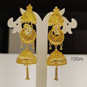 Classic Gold Jhumka Earrings