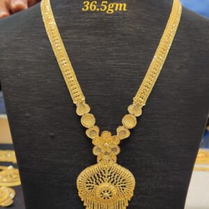 Heritage Coin Bead Temple Necklace