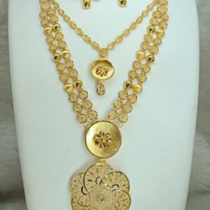 Dual Layer Temple Pendant Set