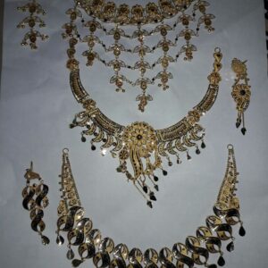 Dual Necklace Set with Crescent Pendant