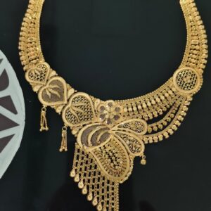 Cascading Fringe Gold Necklace