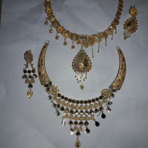 Gemstone Choker Necklace Set