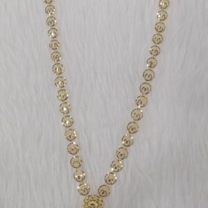 Circular Pendant Gold Necklace