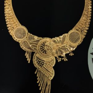 Cascading Fringe Gold Necklace
