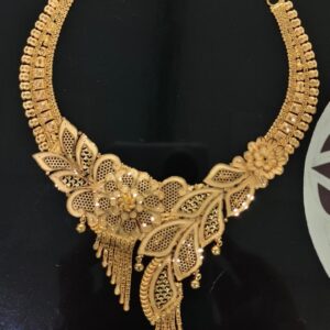Filigree Floral Gold Necklace