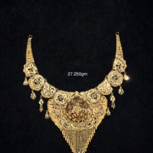 Filigree Medallion Gold Necklace