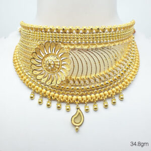 Choker Floral Gold Necklace