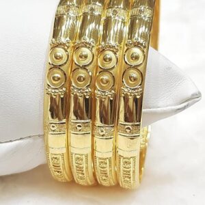 Classic Patterned Gold Bangles