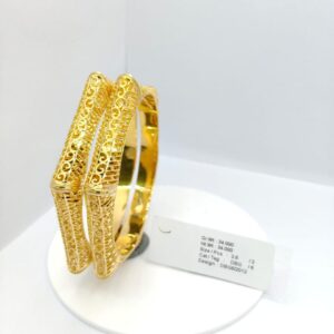 Filigree Pattern Gold Bangles