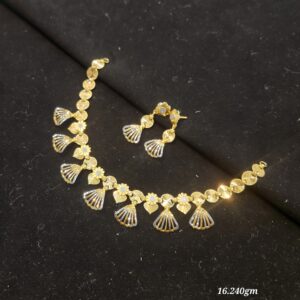 Fan Style Designer Necklace Set