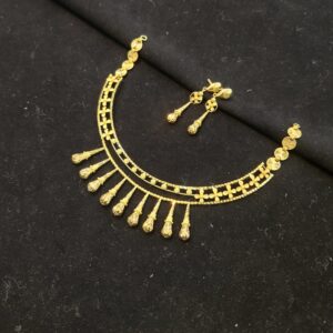 Elegant Drop Line Necklace Set