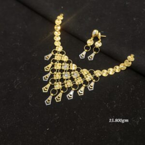 Designer Mesh Drop Necklace Set