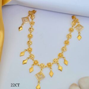 Gold Charm Drop Necklace – 10.420 gm