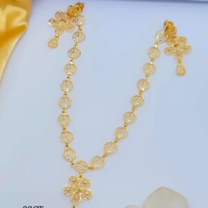 Gold Floral Pendant Necklace – 10.000 gm